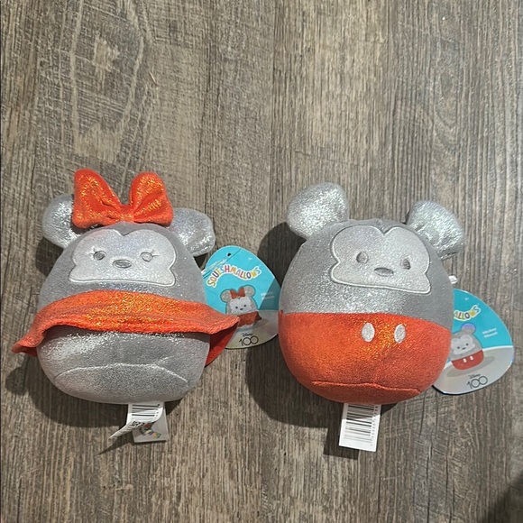 Squishmallows Gray and Orange Stuffed Animals Plush Collection - Picture 1 of 8